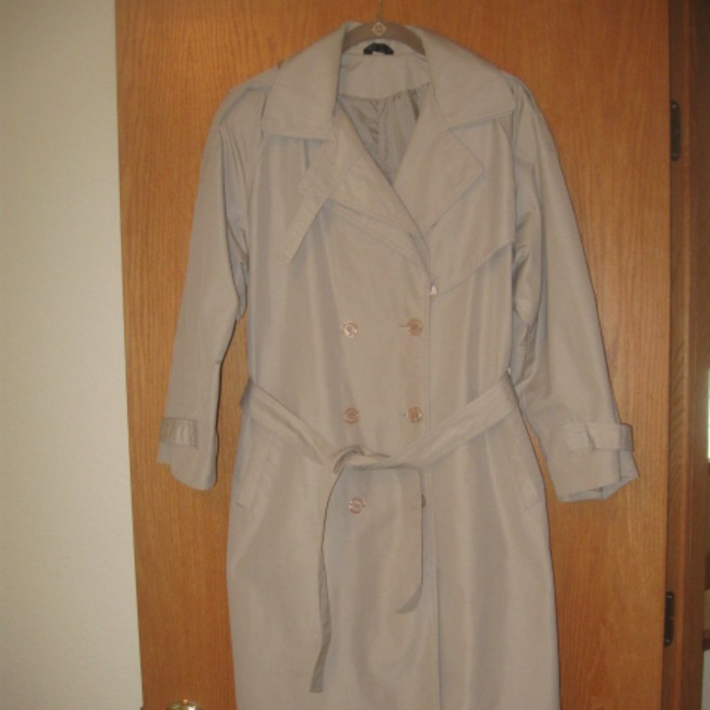 Career Chic Beige Belted Trench Coat